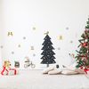 Vinilo Navidad Animales Escandinavos - Adhesivo De Pared - Revestimiento Sticker Mural Decorativo - 75x50cm