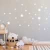 Vinilo Paquete De 130 Estrellas - Adhesivo De Pared - Revestimiento Sticker Mural Decorativo - 45x85cm