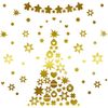 Vinilo Ornamento De La Navidad - Adhesivo De Pared - Revestimiento Sticker Mural Decorativo - 115x55cm