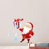 Vinilo Navidad Padre Navidad De Laponia - Adhesivo De Pared - Revestimiento Sticker Mural Decorativo - 115x100cm