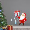 Vinilo Navidad Padre Navidad De Laponia - Adhesivo De Pared - Revestimiento Sticker Mural Decorativo - 25x20cm