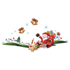 Vinilo Navidad El Pueblo Encantado De Santa Claus - Adhesivo De Pared - Revestimiento Sticker Mural Decorativo - 90x185cm