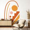 Papel Pintado Prepegado Arco Moderno Saika - Adhesivo De Pared - Revestimiento Sticker Mural Decorativo - L-h135xl90cm