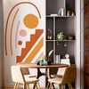 Papel Pintado Prepegado Arco Moderno Saika - Adhesivo De Pared - Revestimiento Sticker Mural Decorativo - L-h135xl90cm