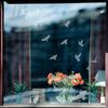15 Vinilos Pájaros Anti Choques Translúcido - Adhesivo De Pared - Revestimiento Sticker Mural Decorativo - 30x30cm