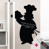 Vinilo Pizarra Chef De Cocina + Líquido Tiza Blanca - Adhesivo De Pared - Revestimiento Sticker Mural Decorativo - 115x85cm