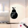 Vinilo Pizarra Pera + Líquido Tiza Blanca - Adhesivo De Pared - Revestimiento Sticker Mural Decorativo - 105x65cm