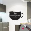Vinilo Pizarra Buen Cafe + Líquido Tiza Blanca - Adhesivo De Pared - Revestimiento Sticker Mural Decorativo - 85x135cm