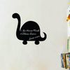 Vinilo Silueta De Dinosaurio - Adhesivo De Pared - Revestimiento Sticker Mural Decorativo - 75x80cm