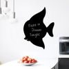 Vinilo Peces De Silueta - Adhesivo De Pared - Revestimiento Sticker Mural Decorativo - 75x55cm