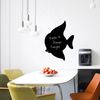 Vinilo Peces De Silueta - Adhesivo De Pared - Revestimiento Sticker Mural Decorativo - 75x55cm