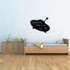 Vinilo Platillo Volador - Adhesivo De Pared - Revestimiento Sticker Mural Decorativo - 75x100cm