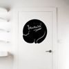 Vinilo Gato Pizarra - Adhesivo De Pared - Revestimiento Sticker Mural Decorativo - 115x115cm