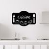 Vinilo Pizarra Estante De La Cocina Diseño - Adhesivo De Pared - Revestimiento Sticker Mural Decorativo - 75x120cm