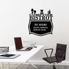 Vinilo Pizarra Comptoir Bistrot - Adhesivo De Pared - Revestimiento Sticker Mural Decorativo - 85x75cm