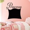 Vinilo Pizarra Design Princesse - Adhesivo De Pared - Revestimiento Sticker Mural Decorativo - 85x75cm