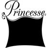 Vinilo Pizarra Design Princesse - Adhesivo De Pared - Revestimiento Sticker Mural Decorativo - 85x75cm