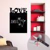 Vinilo Pizarra Love + Tiza Líquida Blanca - Adhesivo De Pared - Revestimiento Sticker Mural Decorativo - 130x90cm