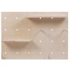 Tablero De Clavijas Con Estantes De Pared Natural 92x65x15cm Childhome