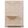 Tablero De Clavijas Con Estantes De Pared Natural 92x65x15cm Childhome