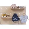 Tablero De Clavijas Con Estantes De Pared Natural 92x65x15cm Childhome