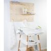 Tablero De Clavijas Con Estantes De Pared Natural 92x65x15cm Childhome