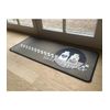 Alfombra De Cocina Con Patrón De Sal Y Pimienta - L 120  X A 50  X H 0.6  Cm - Gris Claro