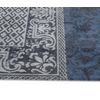 Multi Diseño - Alfombra Vintage Patchwork - Hecha En Bélgica  - Acabado A Mano - Natural Antideslizante - 100% Algodón - Bleu Denim - 140 X 200 Cm