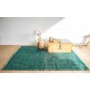 Medallion Design - Fading World Medallion Rug - Made In Belgium - Jacquard Flatweave Mecánico - Acabado A Mano - Antideslizante Natural - 100% Algodón - Jade - 80 X 150 Cm