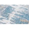Streaks Design - Alfombra Abstracta Atlantic - Hecha En Bélgica  - Acabado A Mano - Antideslizante Natural - Algodón - Poliéster - Azul Long Island - 80 X 150 Cm