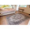 Da Mosto Design - Alfombra Palazzo Old Medallion - Hecha En Bélgica  - Acabado A Mano - Antideslizante Natural - 85% Algodón - 15% Poliéster - Blanco Contarini - 80 X 150 Cm