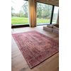 Da Mosto Design - Alfombra Palazzo Old Medallion - Hecha En Bélgica  - Acabado A Mano - Antideslizante Natural - 85% Algodón - 15% Poliéster - Rojo Borgia - 140 X 200 Cm