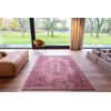 Da Mosto Design - Alfombra Palazzo Old Medallion - Hecha En Bélgica  - Acabado A Mano - Antideslizante Natural - 85% Algodón - 15% Poliéster - Rojo Borgia - 200 X 280 Cm