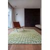 Dedalo Design - Alfombra Contemporánea De Mad Men - Hecha En Bélgica  - Acabado A Mano - Antideslizante Natural - 100% Poliéster - Verde República - 80 X 150 Cm