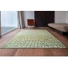 Dedalo Design - Alfombra Contemporánea De Mad Men - Hecha En Bélgica  - Acabado A Mano - Antideslizante Natural - 100% Poliéster - Verde República - 200 X 280 Cm