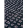 Trammel Design - Alfombra Estructurada - Hecha En Bélgica  - Acabado A Mano - Antideslizante Natural - 100% Poliéster - Negro Oppian - 140 X 200 Cm