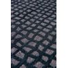 Diseño Trammel - Alfombra Estructurada - Fabricada En Bélgica  - Acabado A Mano - Antideslizante Natural - 100% Poliéster - Negro Oppian - 280 X 390 Cm