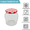12 Tarros De Cristal De 720 Ml Ovalados Con Tapa De Rosca Hermética + Ebook De 102 Recetas - Incluye Etiquetas