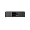 Mesa Tv Lars Rtv153 2d 154x40x54 Negro & Dorado