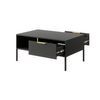 Mesa Baja Lars 2s 97x60x45 Negro & Dorado