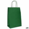 Bolsa De Papel Fama Verde Oscuro Con Asas 31 X 11 X 42 Cm (25 Unidades)