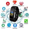 Smartband 115 Plus, Ritmo Cardíaco, Podómetro + Distancia Recorrida + Calorías + Monitor De Sueño, Notificaciones De Llamadas/sms/redes Sociales, Reloj + Alarma, Compatible Con Ios Y Android - Negro