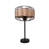 Lámpara De Sobremesa Solange Lumit  60w Mimbre Natural/marrón Ø25x45,5 Cm