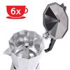 Cafetera Italiana Haeger Moka Pot 6 - Capacidad 6 Tazas