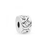 Charm Clip Pandora Plata Corazones Anudados 798035