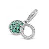 Charm Colgante Doble Disco Verde Brillante 799186c02