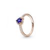 Anillo Pandora Rose Corazón Azul Brillante 188421c01-54