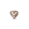 Charm Pandora Rose Doble Corazones Entrelazados 789270c01