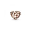 Charm Pandora Rose Doble Corazones Entrelazados 789270c01