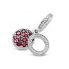 Charm Colgante Pandora Doble Disco Rojo Brillante 799186c03